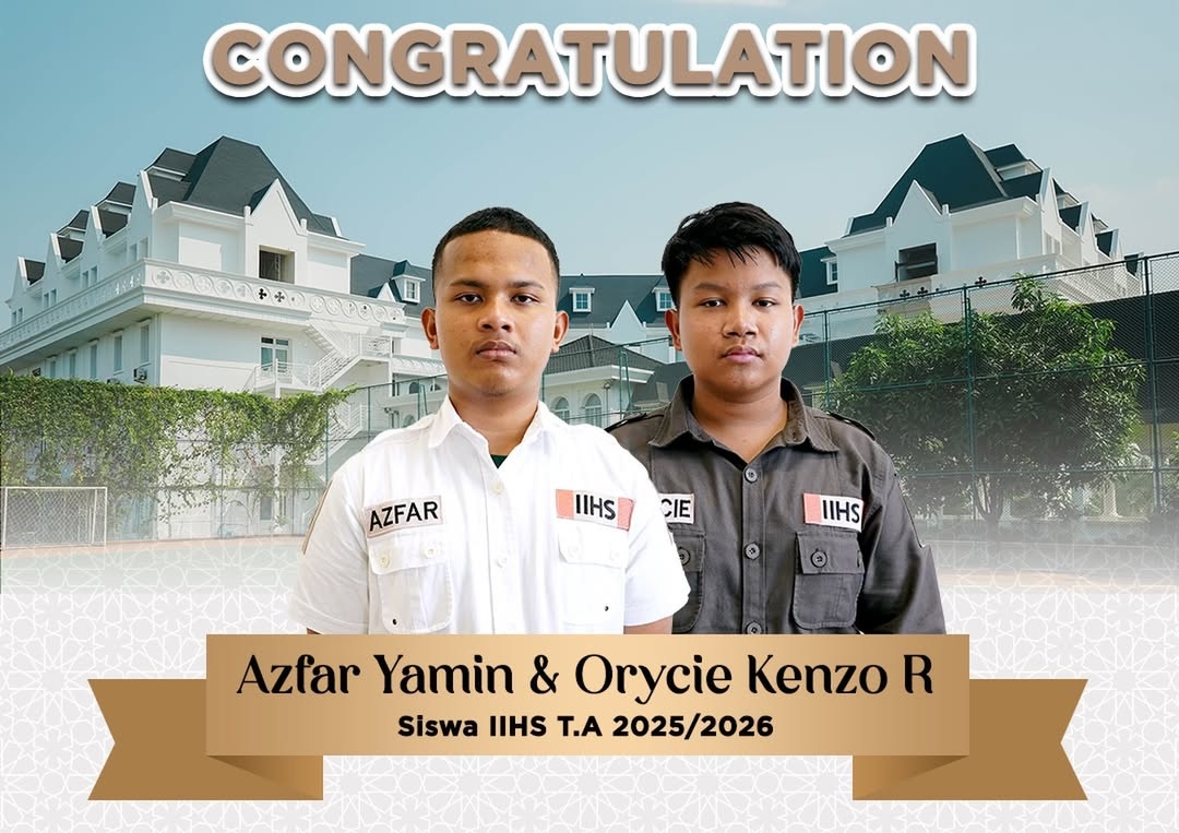 Dua Siswa IIHS IIEC-RI Tembus Tahap Penelitian Olimpiade Sains Nasional Bidang Riset